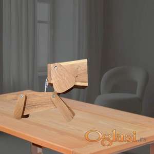 Lampa od hrasta, model psa